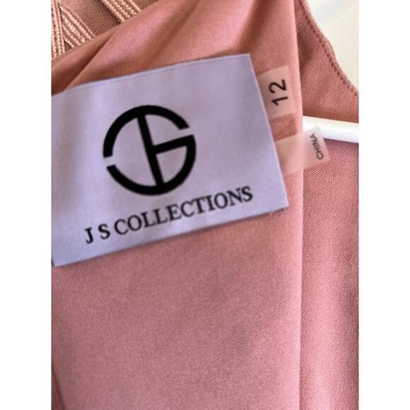 JS Collections Ombre Soutache Short Sleeve Cocktail Dress sz 12 MSRP $238 - Picture 7 of 8